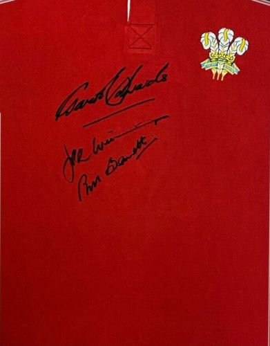Foto Con Autografo Stampato Di JPR Williams In Cornice A4 - Regalo Perfetto Per Appassionati Di Rugby - HWC Trading