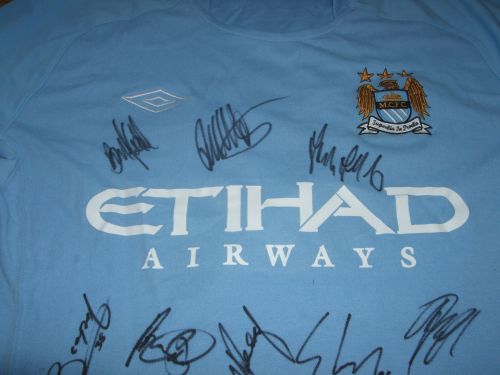 Micah Richards Signed Manchester City Shirt Signed Memorabilia 4U
