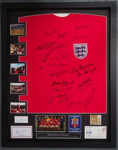 England 1966 World Cup Winners Signed Display