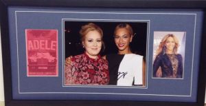 Adele & Beyonce Signed Photo 