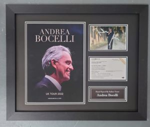 Andrea Bocelli Signed Photo