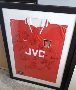 Arsenal 1998 Double Signed Shirt