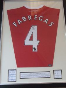 Fabregas Signed Arsenal Shirt