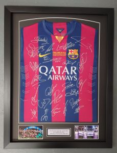 Barcelona 2015 Treble Winners Signed Shirt