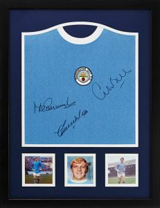 Bell, Lee and Summerbee Signed Football Shirt