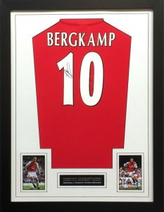 Dennis Bergkamp Autographed Arsenal Shirt 