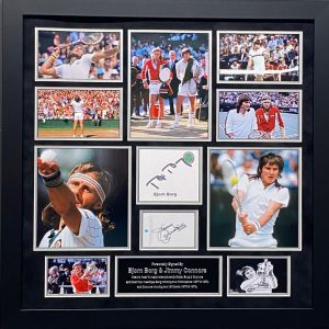 Bjorn Borg and Jimmy Connors Signed Photo