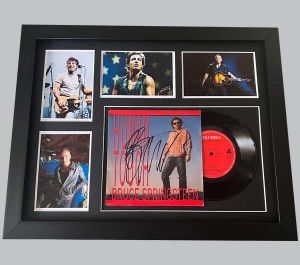 Bruce Springsteen Autographed Single Human Touch