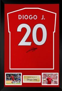 Diogo Jota Signed Liverpool Shirt