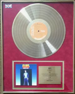 Elvis Presley BPI Award Moody Blue