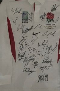 England 2003 Signed Rugby Shirt