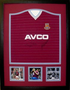 Frank McAvennie and Tony Cottee Signed West Ham Football Shirt