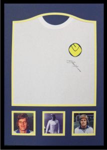 Gordon McQueen Signed Leeds United Football Shirt