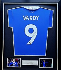 Jamie Vardy Signed Leicester City Shirt