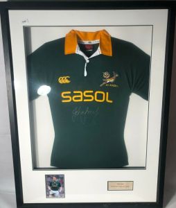 John Smit Signed Springbok Rugby Shirt