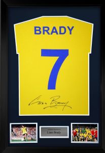 Liam Brady Signed Arsenal Away Shirt