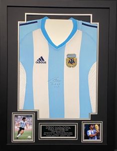 Maradona Framed Argentina Shirt