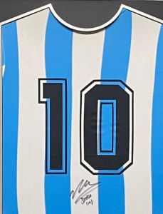 Maradona Signed Argentina Football Shirt 