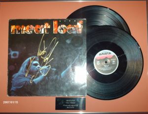 Meat Loaf Autographed Album  
