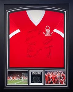 Nottingham Forest 1979 European Cup Autographed Shirt