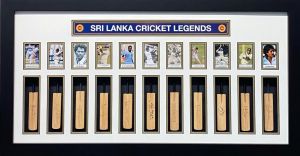 Sri Lanka Signed Cricket Mini Bats