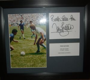 Terry Butcher Signed Nutmeg Photo