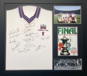 West Ham 1980 FA Cup Team Signed Shirt 