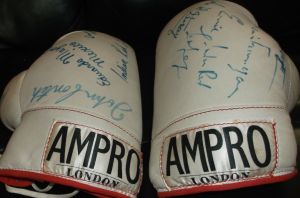 Ali and Angelo Dundee Autographed Gloves