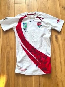 Andy Gomarsall Signed England Rugby Match Shirt