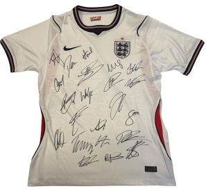 England Team Signed 2026 World Cup Shirt