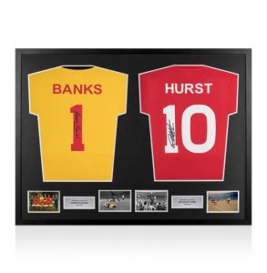 Gordon Banks and Geoff Hurst Signed Shirts
