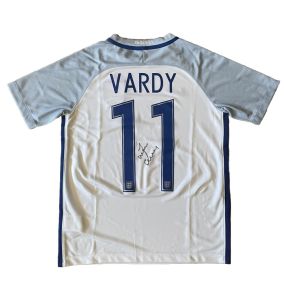 Jamie Vardy Signed England Shirt 