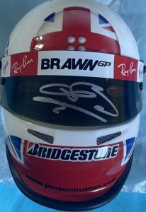 Jenson Signed Brawn Helmet
