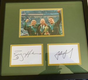 Bryan Habana and John Smit Signed Photo