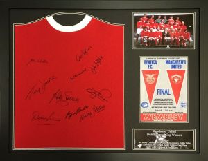 Manchester United 1968 European Cup Team Signed Shirt