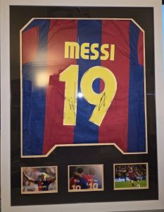 Messi Signed Barcelona Shirt