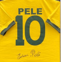 Pelé // Framed + Signed Photograph // Brazil - Authentic Sports Group