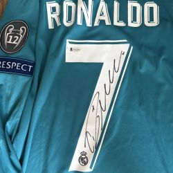 Ronaldo Signed Real Madrid Shirt